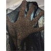 image:imageGORGLITTER Womens Plus Size Off The Shoulder Sheer Poncho Top Fall FashionBlack