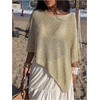 image:imageGORGLITTER Womens Poncho Tops Sequin Sparkly Sheer Shawl Cape TopsChampagne