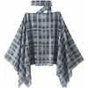 image:imageGORGLITTER Womens Poncho Tops Sheer Shawl Plaid Gingham Halter Cape TopBlue
