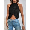 image:imageGORGLITTER Womens Sleeveless Cute Sexy Summer Club Going Out Halter TopsBlack