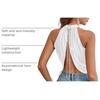 image:imageGORGLITTER Womens Sleeveless Cute Sexy Summer Club Going Out Halter TopsWhite