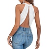 image:imageGORGLITTER Womens Sleeveless Cute Sexy Summer Club Going Out Halter TopsWhite