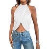 image:imageGORGLITTER Womens Sleeveless Cute Sexy Summer Club Going Out Halter TopsWhite