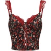 image:imageGORGLITTER Womens Camo Corset Tops Lace Y2k Cute Rave Festival Crop TopBlack