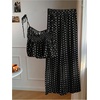 image:imageGORGLITTER Womens 2 Piece Going Out Sets Polka Dots Cute Brunch OutfitsBlack