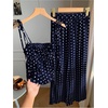 image:imageGORGLITTER Womens 2 Piece Going Out Sets Polka Dots Cute Brunch OutfitsBlue