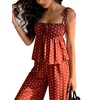 image:imageGORGLITTER Womens 2 Piece Going Out Sets Polka Dots Cute Brunch OutfitsBrown