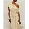 image:imageGORGLITTER Womens Bridesmaid Dresses One Off The Shoulder Formal DressesApricot