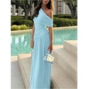 image:imageGORGLITTER Womens Bridesmaid Dresses One Off The Shoulder Formal DressesBlue