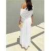 image:imageGORGLITTER Womens Bridesmaid Dresses One Off The Shoulder Formal DressesWhite