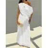 image:imageGORGLITTER Womens Bridesmaid Dresses One Off The Shoulder Formal DressesWhite