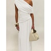 image:imageGORGLITTER Womens Bridesmaid Dresses One Off The Shoulder Formal DressesWhite a