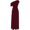 image:imageGORGLITTER Womens Bridesmaid Dresses One Off The Shoulder Formal DressesWine Red