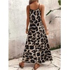 image:imageGORGLITTER Womens Cheetah Leopard Animal Print Flowy Maxi Long DressesBlack and Brown