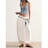 image:imageGORGLITTER Womens Colorful Sweater Vest Boho Backless Halter Knit TopsBlue and White
