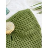 image:imageGORGLITTER Womens Crochet Going Out Outfit Crop Tube Top Fringe Mini SkirtGreen