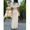 image:imageGORGLITTER Womens Elegant Classy Cape Dress Party Draped DressApricot