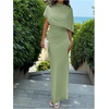 image:imageGORGLITTER Womens Elegant Classy Cape Dress Party Draped DressGreen