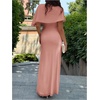 image:imageGORGLITTER Womens Elegant Classy Cape Dress Party Draped DressPink