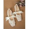 image:imageGORGLITTER Womens Lace Mesh Ballet Flats Ballerina Maryjanes Dress ShoesBeige B