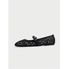 image:imageGORGLITTER Womens Lace Mesh Ballet Flats Ballerina Maryjanes Dress ShoesBlack B