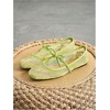 image:imageGORGLITTER Womens Lace Mesh Ballet Flats Ballerina Maryjanes Dress ShoesGreen
