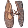 image:imageGORGLITTER Womens Lace Mesh Ballet Flats Ballerina Maryjanes Dress ShoesLeopard Cheetah Brown