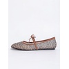image:imageGORGLITTER Womens Lace Mesh Ballet Flats Ballerina Maryjanes Dress ShoesLeopard Cheetah Brown