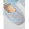 image:imageGORGLITTER Womens Lace Mesh Ballet Flats Ballerina Maryjanes Dress ShoesLight Blue