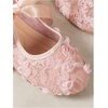 image:imageGORGLITTER Womens Lace Mesh Ballet Flats Ballerina Maryjanes Dress ShoesLight Pink C