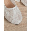 image:imageGORGLITTER Womens Lace Mesh Ballet Flats Ballerina Maryjanes Dress ShoesWhite B