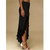 image:imageGORGLITTER Womens Lace Midi Maxi Skirts Polka Dots Flowy A Line SkirtsBlack