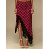 image:imageGORGLITTER Womens Lace Midi Maxi Skirts Polka Dots Flowy A Line SkirtsRed