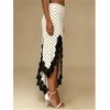 image:imageGORGLITTER Womens Lace Midi Maxi Skirts Polka Dots Flowy A Line SkirtsWhite