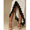 image:imageGORGLITTER Womens Lace Midi Maxi Skirts Polka Dots Flowy A Line SkirtsWhite