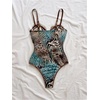 image:imageGORGLITTER Womens Leopard Print Corset Bodysuit Sexy Date Night Club TopsMulticolor Brown