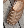image:imageGORGLITTER Womens Mesh Ballet Flats Fishnet Sheer Ballerina Maryjane ShoesBrown