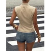 image:imageGORGLITTER Womens Napoleon Military Y2k Jacket Cropped Zip Up Pirate CoatGold