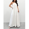 image:imageGORGLITTER Womens Pleated Halter Flowy Dress Wedding Guest Maxi DressesWhite