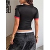 image:imageGORGLITTER Womens Racing Shirt Race Car Racer Driver Costume Going Out TopMulticolor
