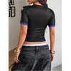 image:imageGORGLITTER Womens Racing Shirt Race Car Racer Driver Costume Going Out TopRoyal Blue