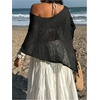 image:imageGORGLITTER Womens Sheer Poncho Shawl Top Cape Cover Up Shrug for DressesBlack