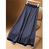 image:imageGORGLITTER Womens Wrap Maxi Long Skirts Dressy High Waisted A Line SkirtBlue