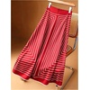 image:imageGORGLITTER Womens Wrap Maxi Long Skirts Dressy High Waisted A Line SkirtRed