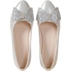 image:imageGORGLITTER Womens Bow Knot Ballet Flats Sparkly Metallic Dress ShoesSilver