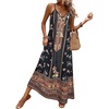 image:imageGORGLITTER Womens Cheetah Leopard Animal Print Flowy Maxi Long DressesMulticolor