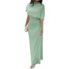 image:imageGORGLITTER Womens Elegant Classy Cape Dress Party Draped DressSolid Green