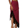 image:imageGORGLITTER Womens Lace Midi Maxi Skirts Polka Dots Flowy A Line SkirtsRed