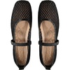 image:imageGORGLITTER Womens Mesh Ballet Flats Fishnet Sheer Ballerina Maryjane ShoesDark Black