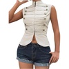 image:imageGORGLITTER Womens Napoleon Military Y2k Jacket Cropped Zip Up Pirate CoatKhaki
